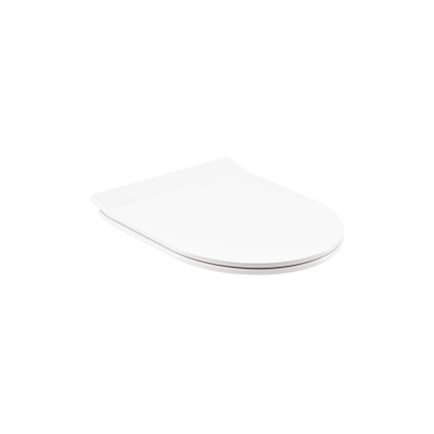 Sanindusa Urby Abattant de toilette - descente amortie - dégondage rapide - slim - blanc mat