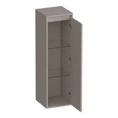 BRAUER Adore badkamerkast - 120x35x35cm - met 1 deur greeploos rechtsdraaiend Timber Greige