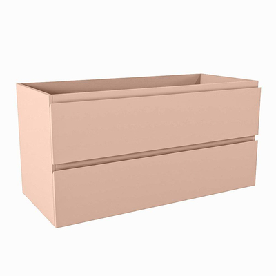 Mondiaz HAY wastafelonderkast - 100x45x50cm - 2 lades - uitsparing rechts - softclose - Rosee