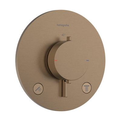 Hansgrohe Ecostat Comfort S inbouwthermostaat - 2 functies - brushed bronze (brons)
