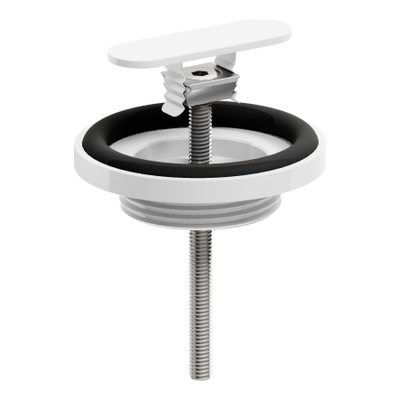 Clou Flush bouchon de vidage et raccord de siphon blanc mat