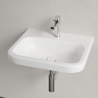 Villeroy & Boch Architectura wastafel - 55x47cm - met kraangat - zonder overloop - White Alpine (glans wit)