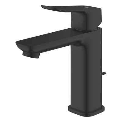 Grohe Dice Mitigeur lavabo - m-size - apparent - bonde à tirette - noir mat