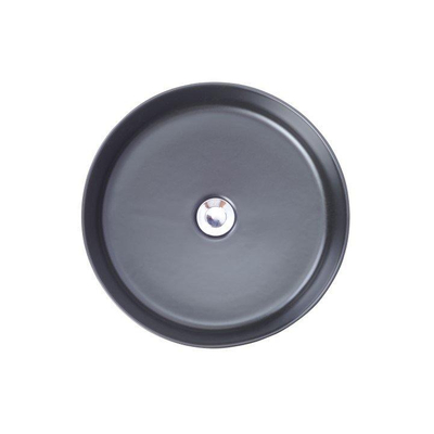 Wiesbaden Link waskom rond 40 x 12 cm keramiek mat zwart