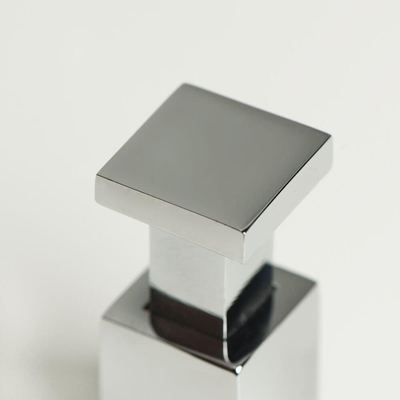 Tiger Crochet Square Chrome (2 pièces) 4,1x1,6x1,6cm