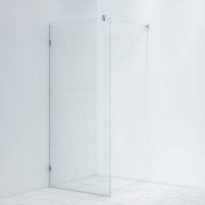 Saniclass Bellini Inloopdouche - scharnierbevestiging - 90x200cm - 8mm veiligheidsglas - anti kalk - chroom SHOWROOMMODEL