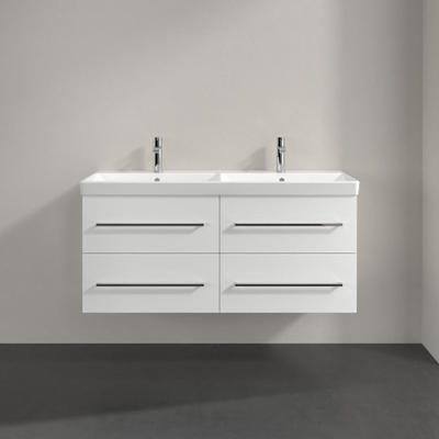 Villeroy & Boch Avento Meuble sous-lavabo 118x51.4x45.2cm 4 tiroirs crystal white