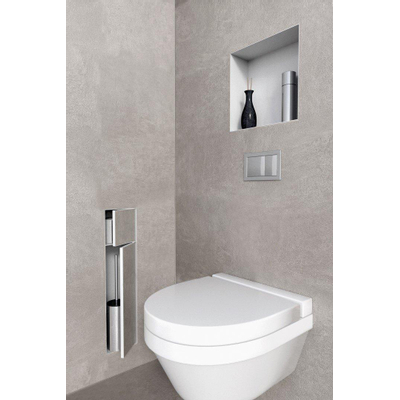 Looox Porte-papier toilette 14.5x61x14cm Noir mat