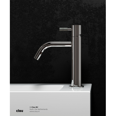 Clou Xo wastafelkraan - opbouw - 1-gats - voorsprong 11.9cm - eengreeps - zonder waste - chroom