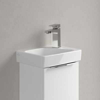 Villeroy & Boch Architectura Fontein - 26.5x36cm - 1 kraangat links - zonder overloop antibacterieel - White Alpine (glans wit)