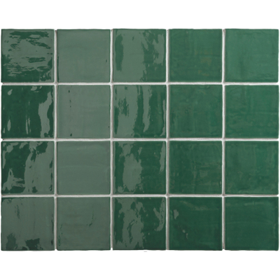 ÉCHANTILLON Par Goof Carreau mural Ancien Hollandais blanc ancien vert Vintage Brillant Ancien Vert