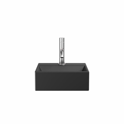 Crosswater Beck Lavabo - 30x30x11cm - 1 trou de robinet - bonde ouverte - noir mat