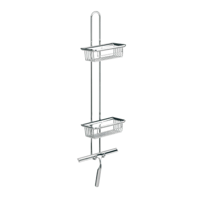 Emco System 2 étagère avec raclette de douche chromé