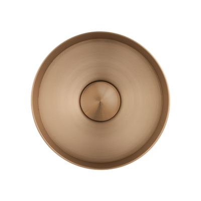 FugaFlow Eccelente Ferro Waskom - 21x21x10cm - RVS - Geborsteld koper