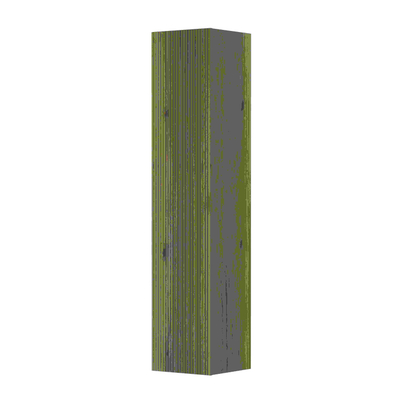 INK P2O Badkamer kast - 36x37x169cm - 1 deur - verticaal gefreesd - greeploos of tbv grepen - fineer - ash grey