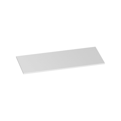 BRAUER Fine Stone Wastafelblad - 100x46x2cm - zonder kraangaten - Finestone wit