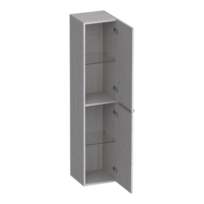 BRAUER Elevate badkamerkast - 160x35x35cm - excl. opleggrepen - 2 deuren - links- of rechtsdraaiend - Forest Seashell