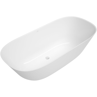 Villeroy & Boch Theano baignoire duo îlot - 175x80cm - Acrylique quaryl - ovale - Blanc Alpin