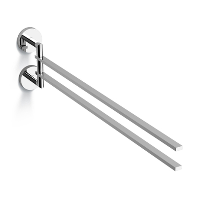 Clou Flat porte-serviettes 48,7cm double chrome
