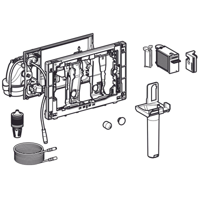 Geberit Duofresh Module pour stick automatique - Sigma - 8cm - réservoir WC- Gris - DESTOCKAGE