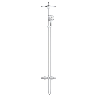 GROHE Rainshower SmartActive Ensemble de douche de tête apparent - robinet de bain - douche de tête 31 cm - douchette ronde - chromé