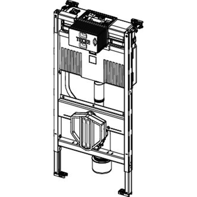 Tece réservoir encastré 980mm universel commande frontale incl. kit fixation pré-murale