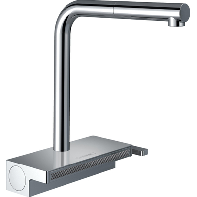 Hansgrohe Aquno select m81 1 greeps keukenkraan - 250 uittrekbare uitloop - 2jet - hoogglans chroom