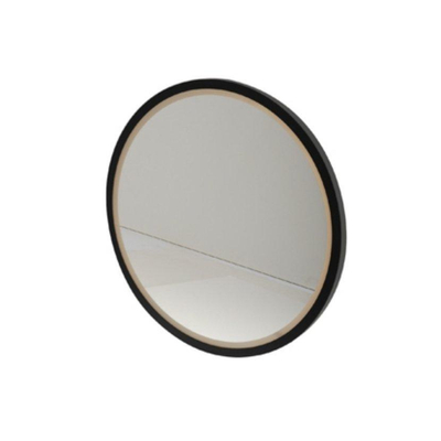 Plieger nero round miroir rond led avec touch 60cm avec cadre noir