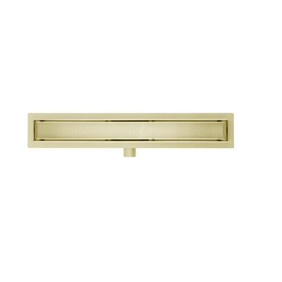 Adema Ralo douchegoot - 70cm - zonder rooster - met flens - geborsteld Goud TWEEDEKANS