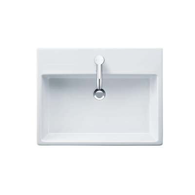 Duravit Lavabo 13.5x47cm 1 trou pour robinet rectangulaire céramique blanc