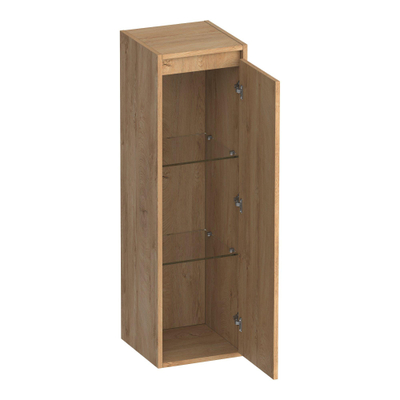 BRAUER Adore Wavy armoire haute 120 avec 1 porte sans poignée ouvrant vers la droite Forest Tan