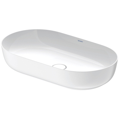 Duravit Luv Opzetwastafel - 70x40cm ovaal - zonder kraangat - zonder overloop wit - mat wit