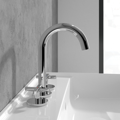 Villeroy & Boch Loop & Friends ensemble de robinet à 3 trous - chrome