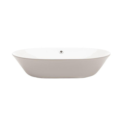 Crosswater Navarre Waskom - opbouw - rond - 59x42x14cm - overloop - porselein - glans wit