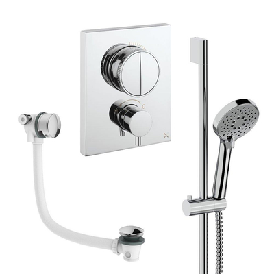 Crosswater MPRO Push Shower Set - 4 Chrome - 200mm - chroom