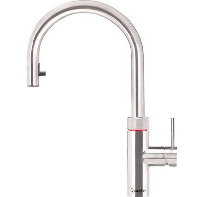 Quooker FLEX Robinet à eau bouillante mousseur extractible et bec rotatif sans réservoir Inox