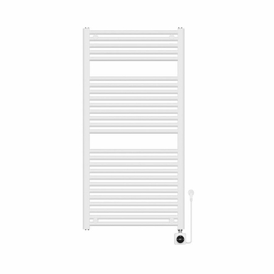 Wiesbaden Elara Elektrische radiator Smart WiFi - 118.5x60cm - glans wit