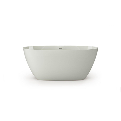 Zeza Element Baignoire îlot- 145x71x60cm - solid surface - vert brillant