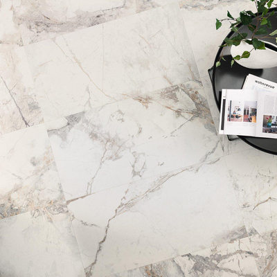 Edimax astor golden age carrelage sol et mur 60x120cm rectifié aspect marbre blanc mat