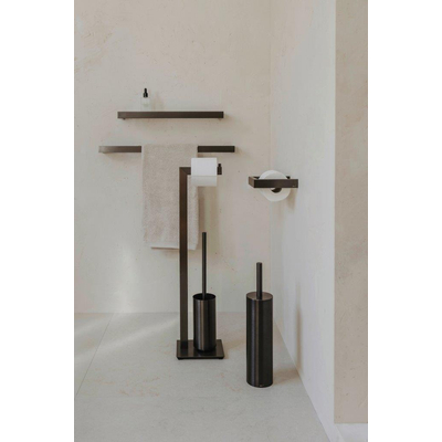 Zack TUBO Brosse WC - 40x9cm - sur pied - Graphite