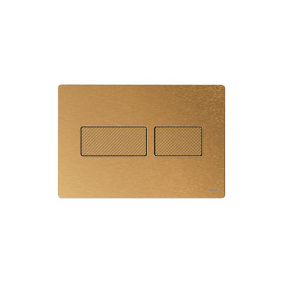 Tece Tecesolid bedieningsplaat - 22x15cm - duospoeltechniek - geborsteld messing (goud)