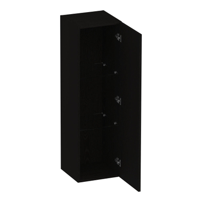 BRAUER Trust badkamerkast - 120x35x35cm - excl. opbouwgreep met 1 deur links- of rechtsdraaiend Timber Black