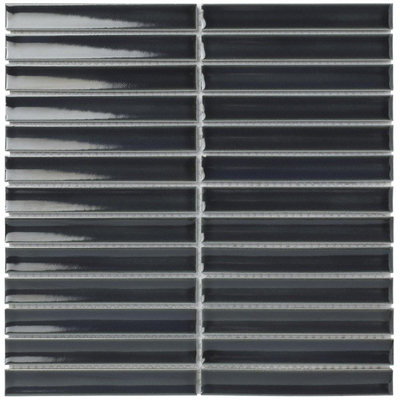 La mosaïque Mosaic Factory Sevilla - carreau mosaïque - 29,6x29,9cm - carrelage mural - Rectangulaire - Porcelaine Bleu-Gris Brillant