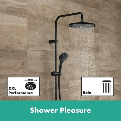 Hansgrohe Vernis Blend Showerpipe - 240 - 1jet - ecosmart - met thermostaat - mat zwart