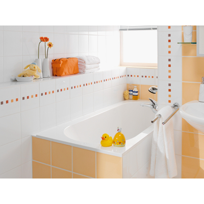 Villeroy & Boch Libra bad - 180x80cm quaryl rechthoekig - met poten - glans wit