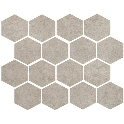 Ceralto Fiorno Mosaic Mozaiektegel - 25x30cm - 9.5mm - gerectificeerd - Grey