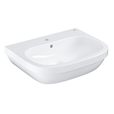 Grohe Euro Keramiek Wastafel - 65x51cm - met kraangat - met overloop - wit
