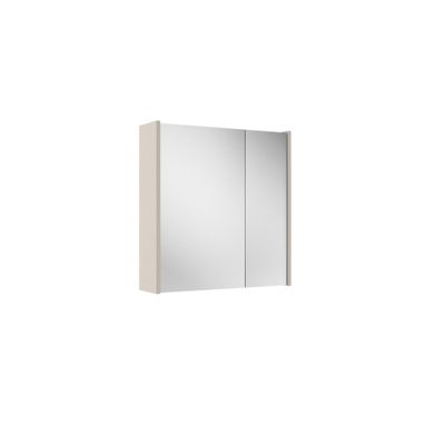 Saniclass Prime Armoire miroir - 60x63x16cm - incluant panneaux latéraux - cotton (beige)