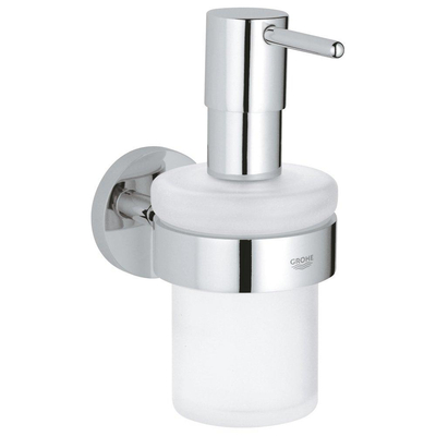 GROHE Essentials Distributeur de savon - 160ml - avec support - montage mural - chrome