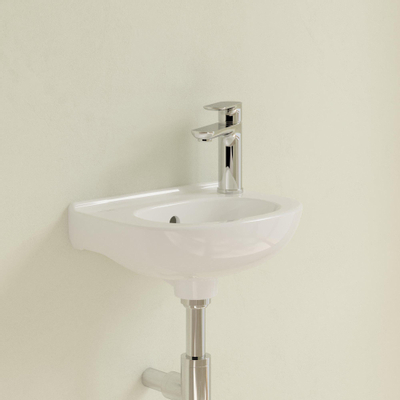 Villeroy & Boch O.novo Compact Lave-main 36x27.5cm avec trop-plein et 1 trou de robinet Ceramic+ Blanc
